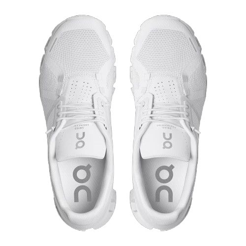 On Cloud 5 All White Shoes