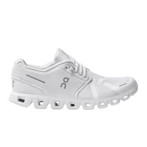 On Cloud 5 All White Shoes