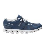 On Cloud 5 Denim White Shoes
