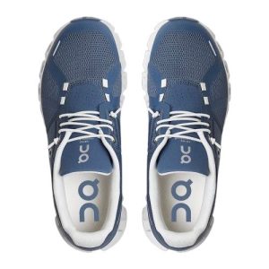 On Cloud 5 Denim White Shoes