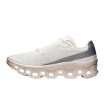On Cloudmonster Ivory Seashell Shoes